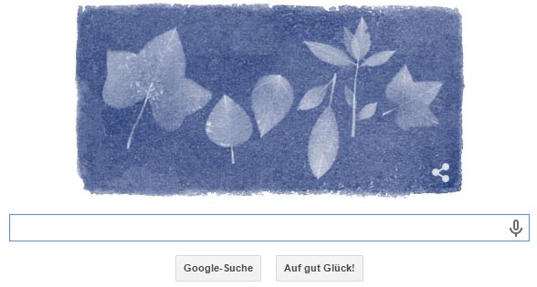 Anna Atkins Google Doodle