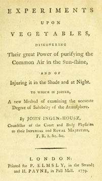 Ingenhousz: Experiments upon Vegetables