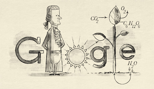 Google Doodle zu Ehren von Jan Ingenhousz