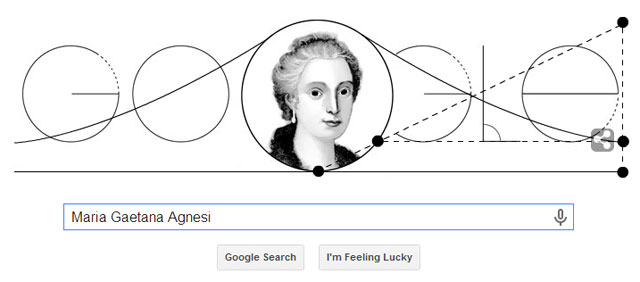 Maria Gaetana Agnesi Google Doodle